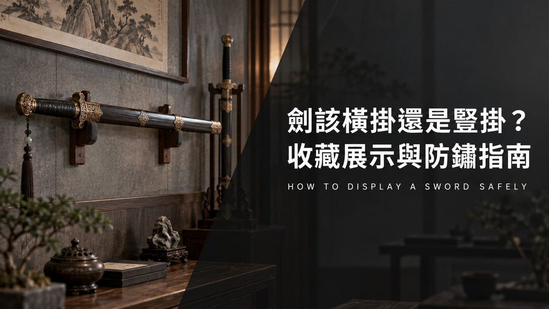 刀剑横挂与竖挂的支撑防锈和安全展示封面