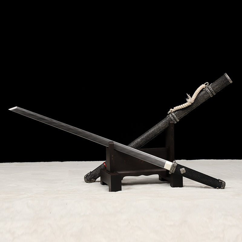 Ruishuang Tang Dao white copper and Fish-skin Grip| Shen Guang Long